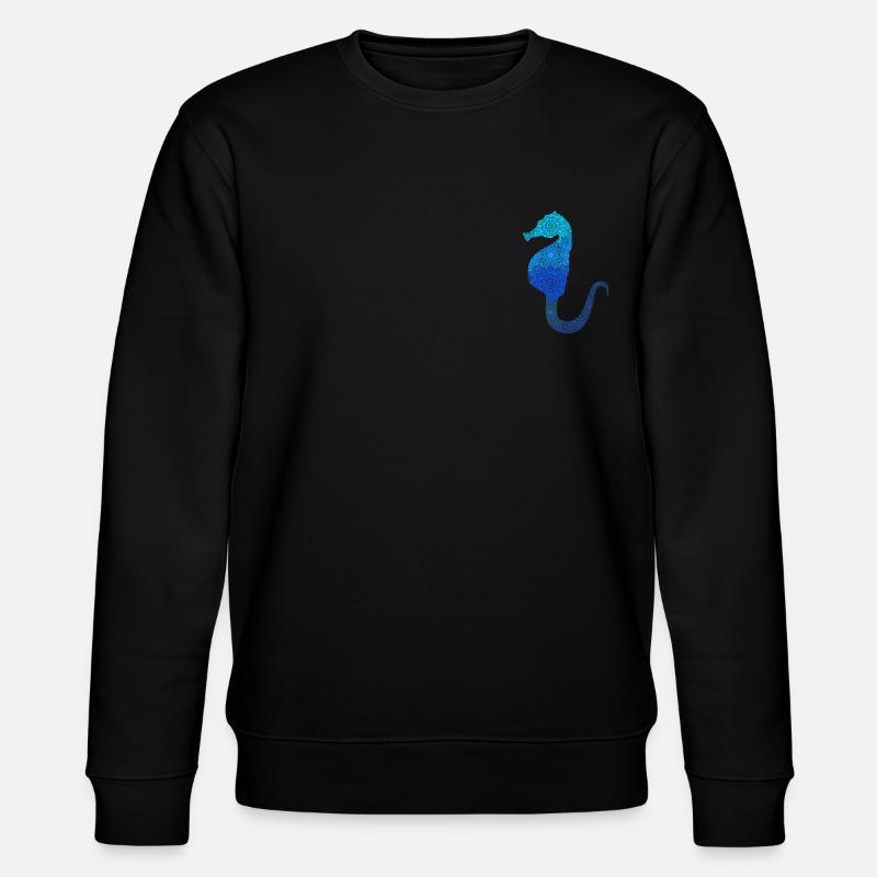 Hippocampe Mandala Hippocampe Cadeau - Sweat bio CHANGER Stanley/Stella Unisexe - noir