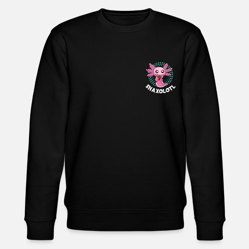 Snaxolotl Kawaii Snack Axolotl - Sweat bio CHANGER Stanley/Stella Unisexe - noir