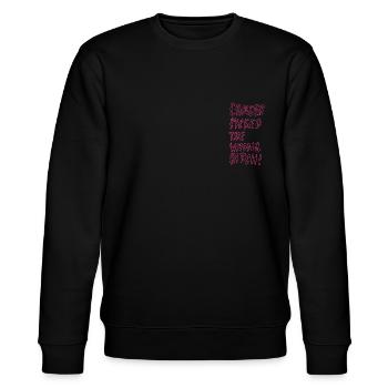 Picked the wrong - Stanley/Stella Unisex Bio-Sweatshirt CHANGER  - Schwarz - Vorne - Nik (191cm) & Marisol (170cm)