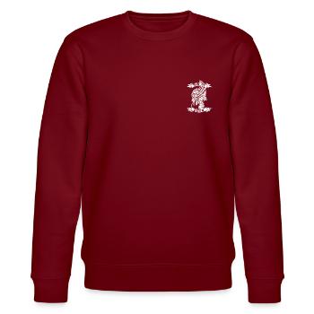 Fils de Odin T-Shirt Design - Sweat bio CHANGER Stanley/Stella Unisexe - bordeaux - Devant - Nik (191cm) & Marisol (170cm)
