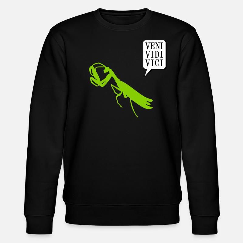 Gottesanbeterin / mantis (1c) - Stanley/Stella Unisex Bio-Sweatshirt CHANGER  - Schwarz