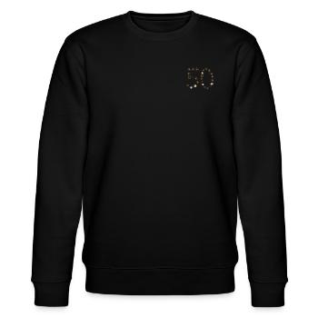 50 Birthday 50 Years Number - Stanley/Stella CHANGER Unisex Organic Sweatshirt - black - Front - Nik (191cm) & Marisol (170cm)