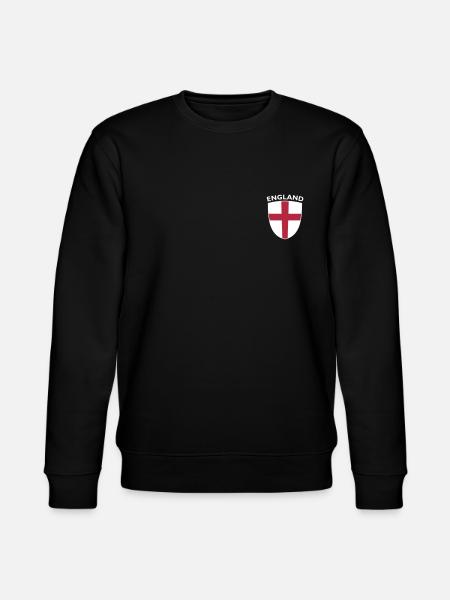 ENGLAND SHIELD - Stanley/Stella CHANGER Unisex Organic Sweatshirt - black