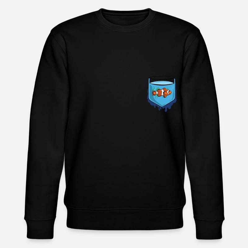 FISCH - Stanley/Stella Unisex Bio-Sweatshirt CHANGER  - Schwarz