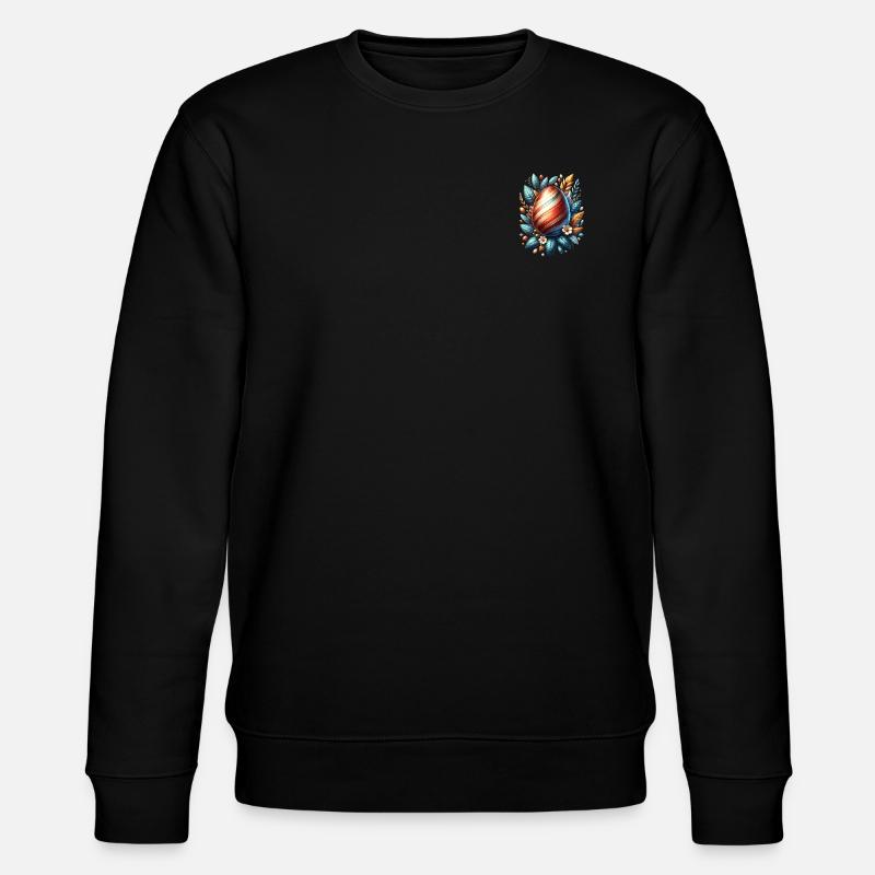 Easter Egg Spring - Stanley/Stella CHANGER Unisex Organic Sweatshirt - black