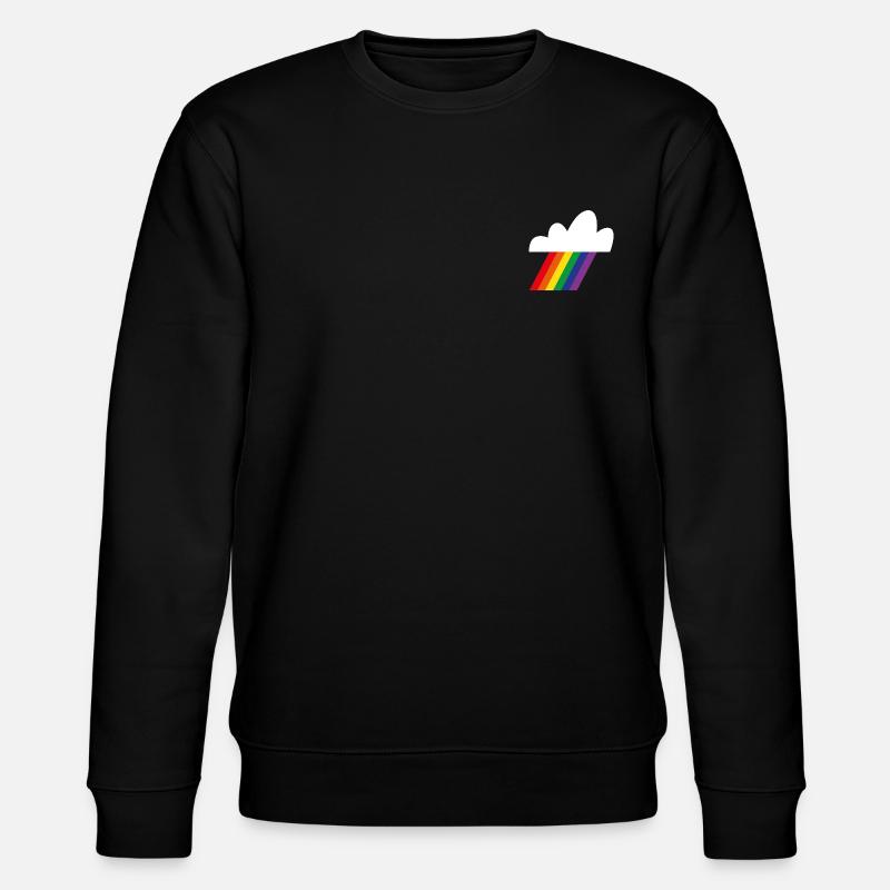 Regenbogenwolke - Stanley/Stella Unisex Bio-Sweatshirt CHANGER  - Schwarz