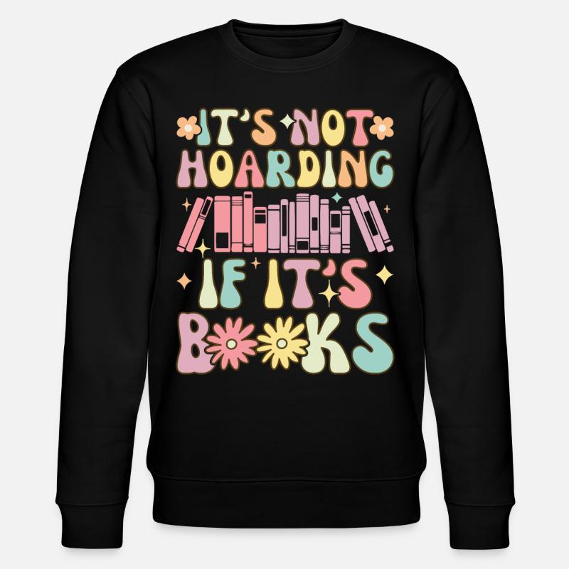 Groovy Book Reader - Stanley/Stella CHANGER Unisex Organic Sweatshirt - black