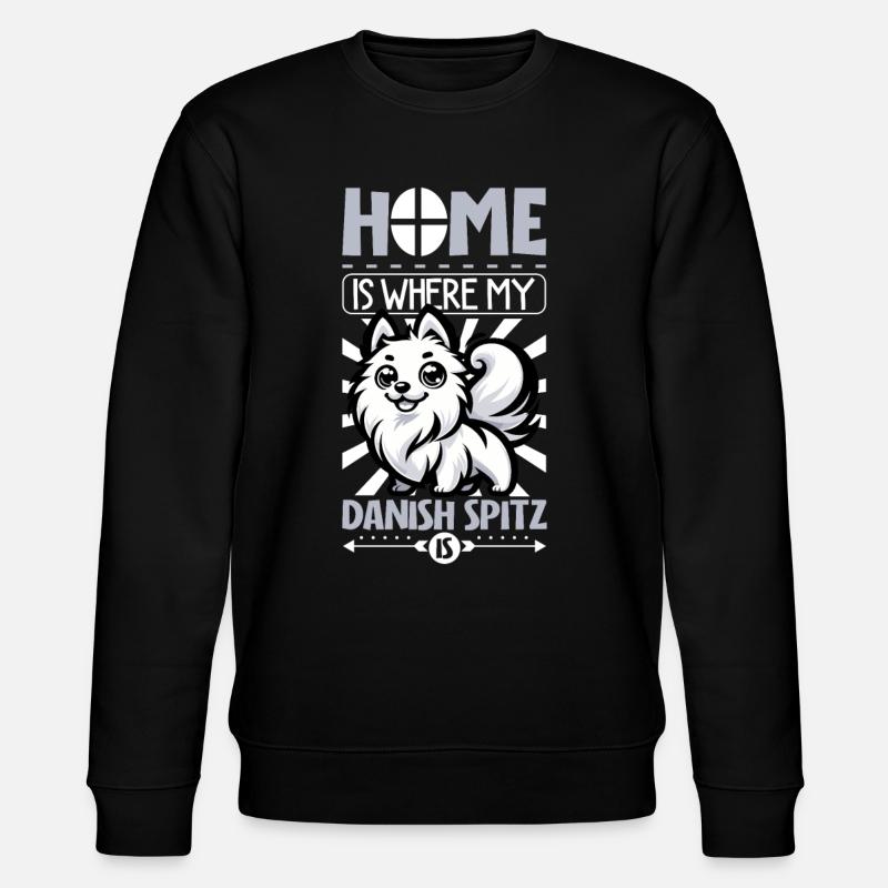 Home - Danish Spitz - Stanley/Stella CHANGER Unisex Organic Sweatshirt - black