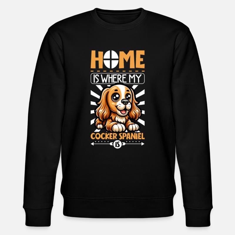 Accueil - English Cocker Spaniel - Sweat bio CHANGER Stanley/Stella Unisexe - noir