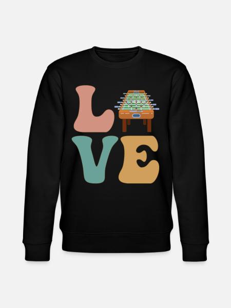 LOVE foosball table - Stanley/Stella CHANGER Unisex Organic Sweatshirt - black