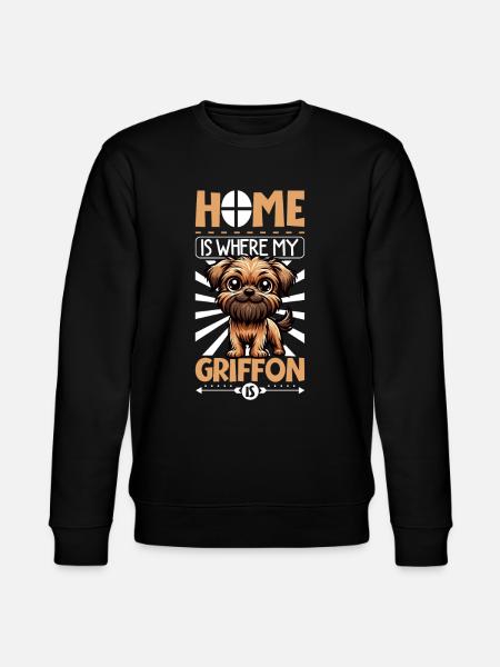 Home - Griffon Bruxellois - Stanley/Stella CHANGER Unisex Organic Sweatshirt - black