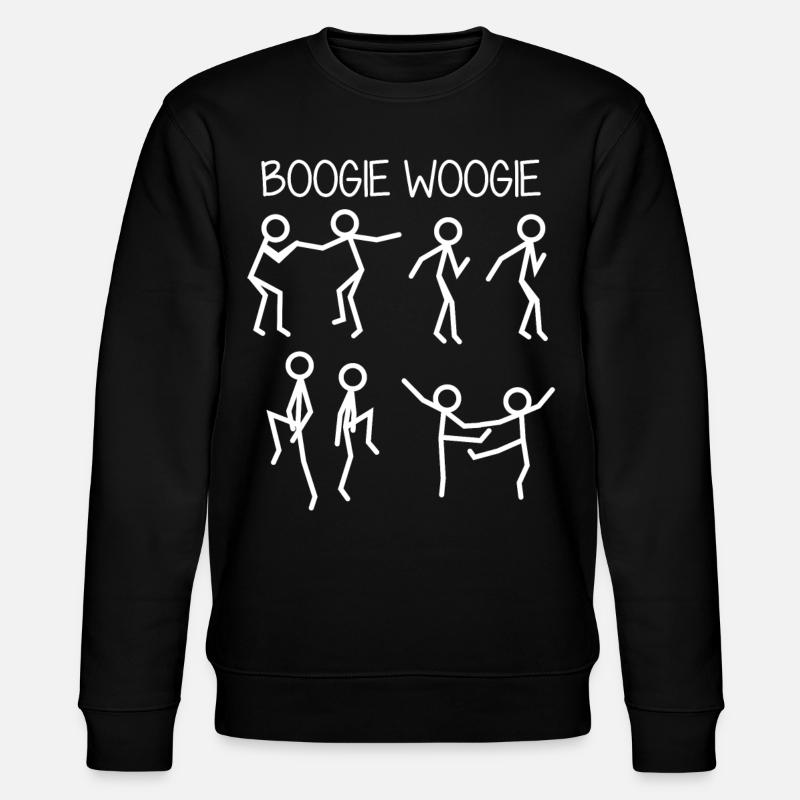 Boogie Woogie Dancing Boogie-Woogie - Stanley/Stella Unisex Bio-Sweatshirt CHANGER - Schwarz
