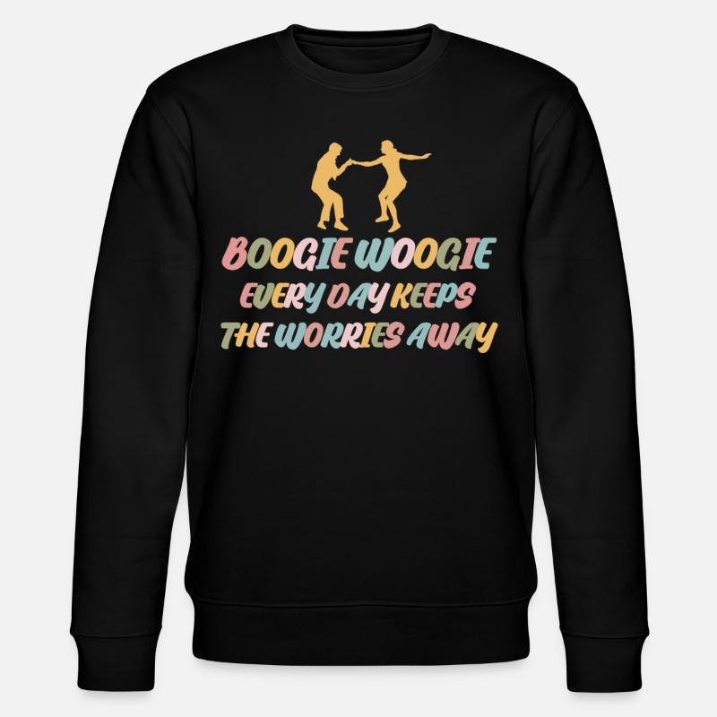 Boogie Woogie Retro Dance Swing - Stanley/Stella Unisex Bio-Sweatshirt CHANGER  - Schwarz