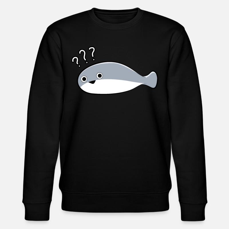 Sacambaspis Uralter Fisch Meme Unsicher - Stanley/Stella Unisex Bio-Sweatshirt CHANGER  - Schwarz
