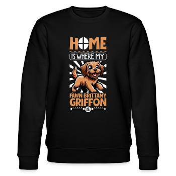 Home - Griffon Fauve de Bretagne - Stanley/Stella CHANGER Unisex Organic Sweatshirt - black - Front - Nik (191cm) & Marisol (170cm)