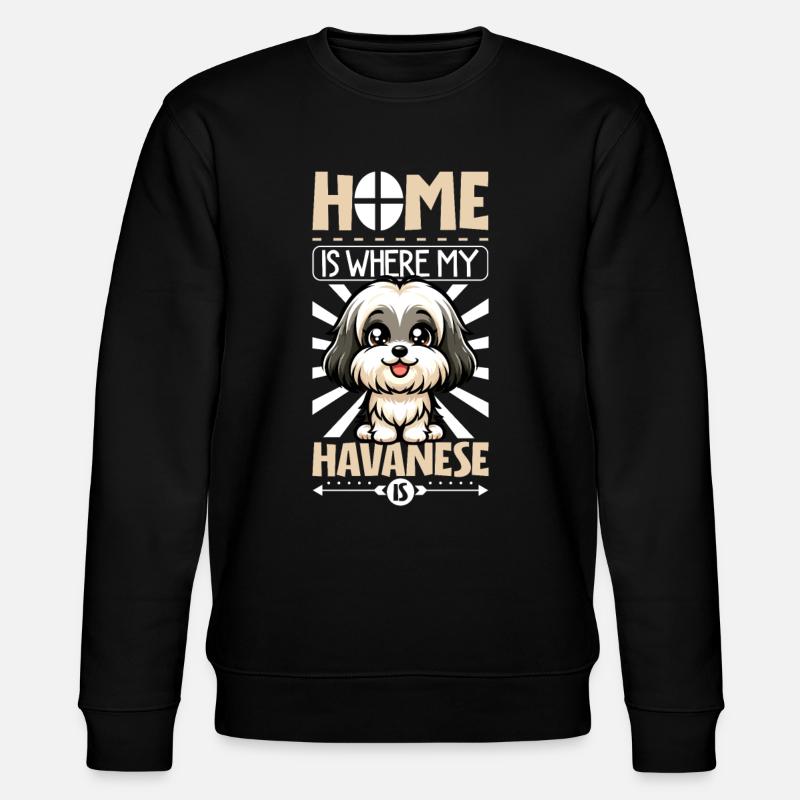 Accueil - Bichon Havanais - Sweat bio CHANGER Stanley/Stella Unisexe - noir