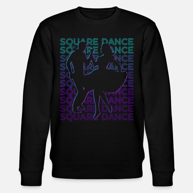 Square Dance Tanzen Retro - Stanley/Stella Unisex Bio-Sweatshirt CHANGER  - Schwarz