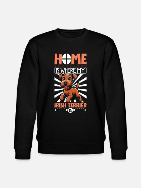 Home - Irish Terrier - Stanley/Stella CHANGER Unisex Organic Sweatshirt - black