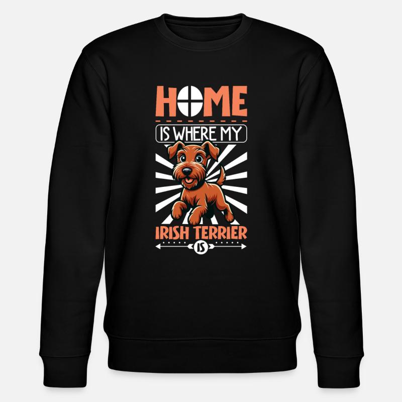 Home - Irish Terrier - Stanley/Stella CHANGER Unisex Organic Sweatshirt - black