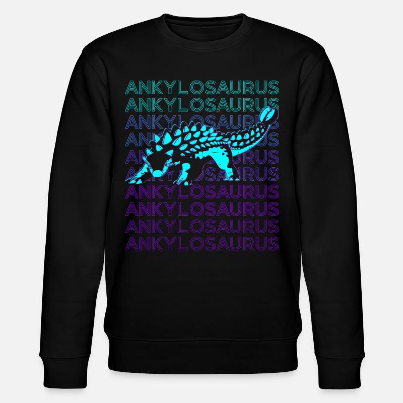 Ankylosaurus Dinosaurier Retro - Stanley/Stella Unisex Bio-Sweatshirt CHANGER  - Schwarz