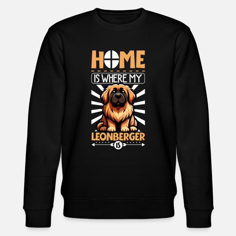 Zuhause - Leonberger - Stanley/Stella Unisex Bio-Sweatshirt CHANGER - Schwarz