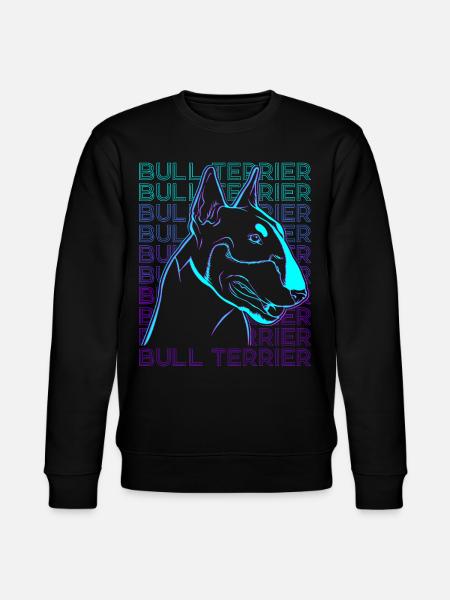 Bull Terrier Dog Retro - Stanley/Stella CHANGER Unisex Organic Sweatshirt - black
