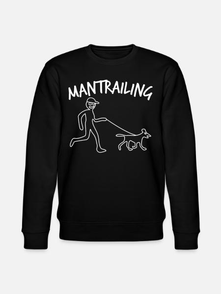 Mantrailer Dog Mantrailing - Stanley/Stella CHANGER Unisex Organic Sweatshirt - black