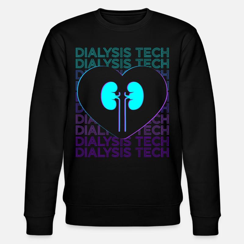 Dialyse-Techniker Dialyse-Techniker Retro-Hämodial - Stanley/Stella Unisex Bio-Sweatshirt CHANGER  - Schwarz