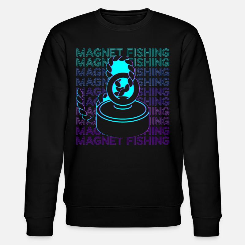 Magnet Pêche Magnet Pêcheur Retro - Sweat bio CHANGER Stanley/Stella Unisexe - noir
