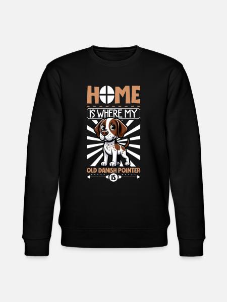 Zuhause - Altdänischer Vorstehhund - Stanley/Stella Unisex Bio-Sweatshirt CHANGER  - Schwarz