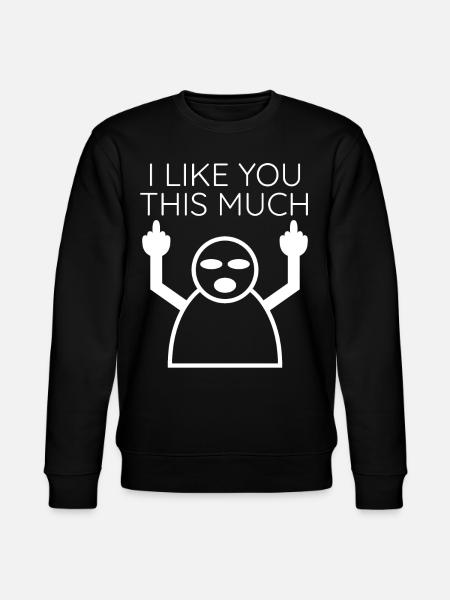 Grumpy Misanthrope Misanthropist - Stanley/Stella CHANGER Unisex Organic Sweatshirt - black