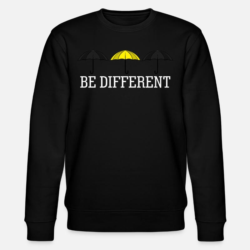 Parapluies jaunes - Sweat bio CHANGER Stanley/Stella Unisexe - noir