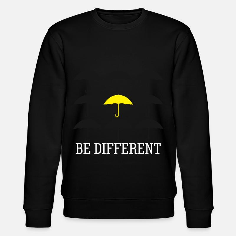 Parapluie jaune Be différents parapluies - Sweat bio CHANGER Stanley/Stella Unisexe - noir