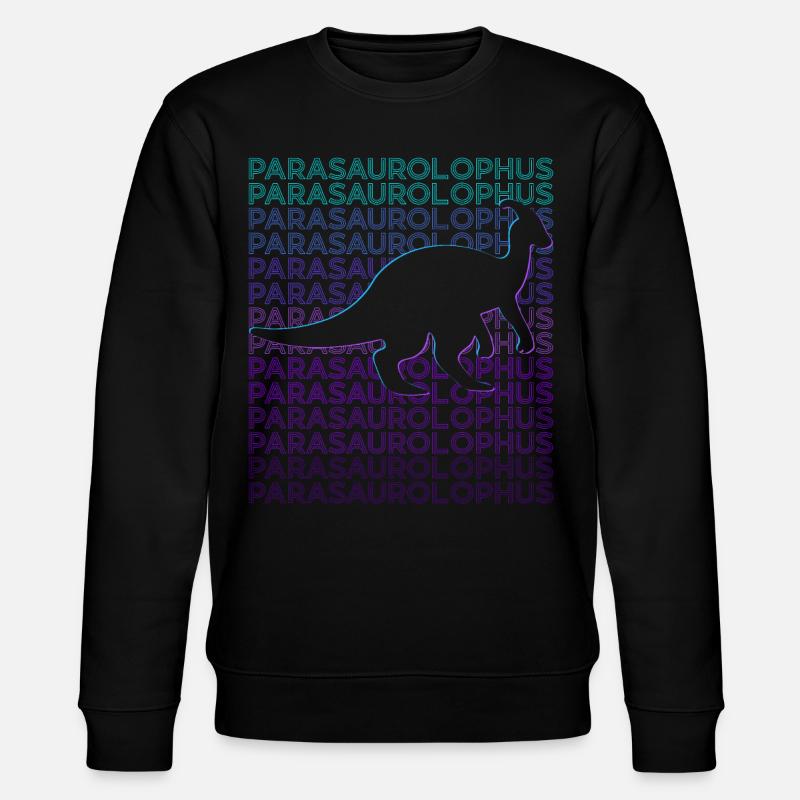 Parasaurolophus Dinosaurier Retro - Stanley/Stella Unisex Bio-Sweatshirt CHANGER - Schwarz