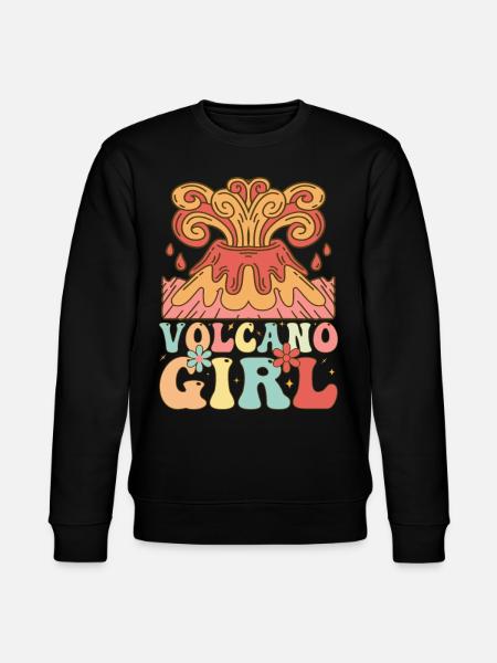 Vulkan-Mädchen Lava Geologin - Stanley/Stella Unisex Bio-Sweatshirt CHANGER  - Schwarz