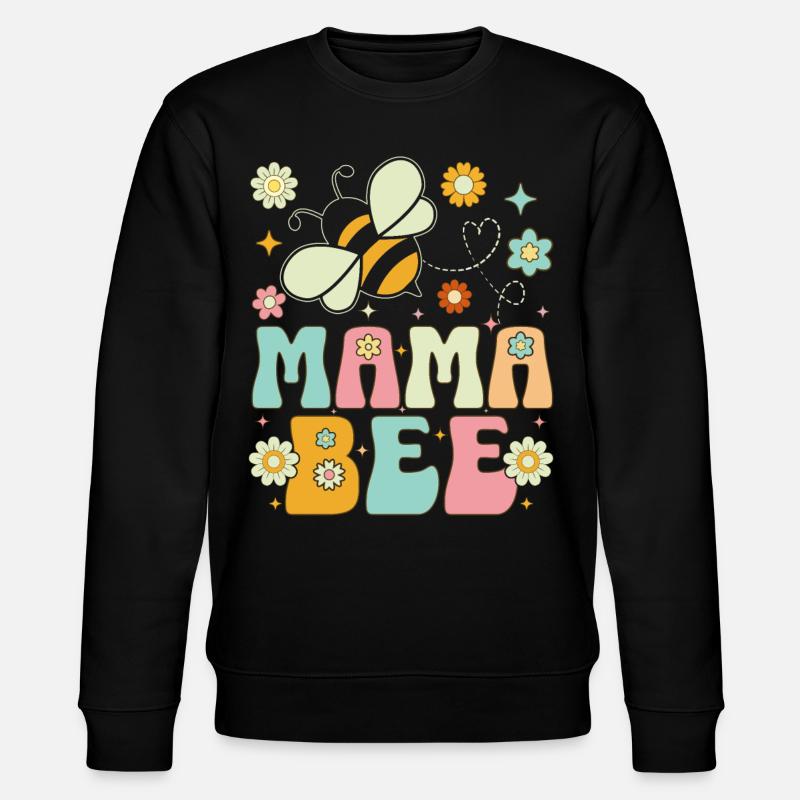 Bee Mom Beekeeper Beekeeping - Stanley/Stella CHANGER Unisex Organic Sweatshirt - black