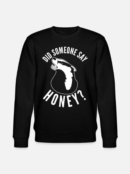 Honey Badgers Honeybadger Honey Badger - Stanley/Stella CHANGER Unisex Organic Sweatshirt - black