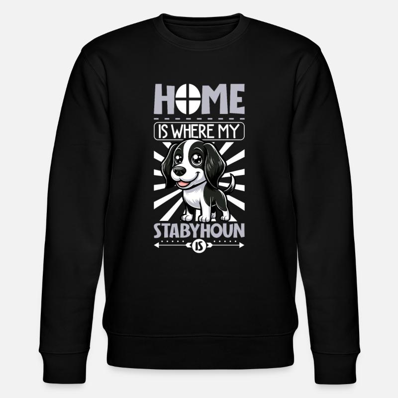 Zuhause - Stabyhoun - Stanley/Stella Unisex Bio-Sweatshirt CHANGER - Schwarz