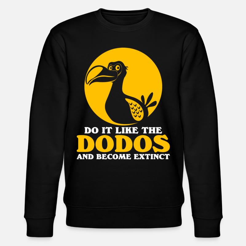 Dodo become extinct - Stanley/Stella Unisex Bio-Sweatshirt CHANGER  - Schwarz