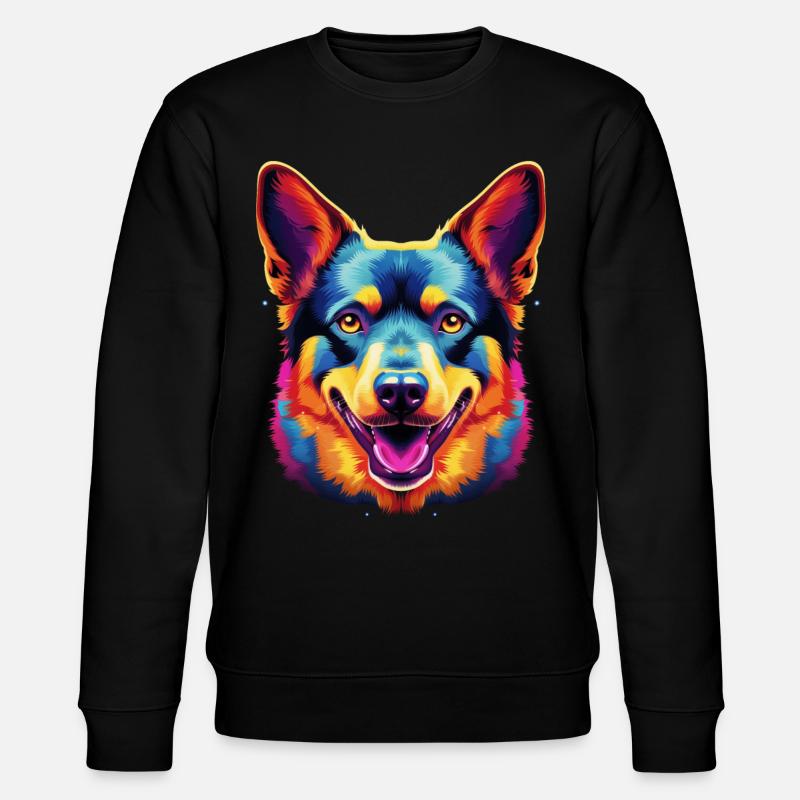 Bouvier australien Pop Art - Sweat bio CHANGER Stanley/Stella Unisexe - noir
