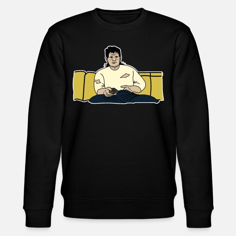 Lazy Couch TV Watching - Stanley/Stella Unisex Bio-Sweatshirt CHANGER - Schwarz