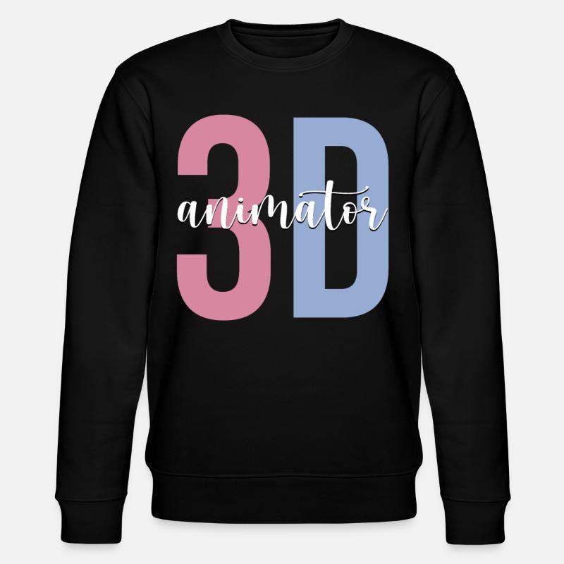 Animation Grafiker - Stanley/Stella Unisex Bio-Sweatshirt CHANGER  - Schwarz