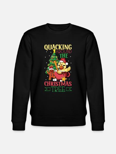 Christmas Duck - Stanley/Stella CHANGER Unisex Organic Sweatshirt - black