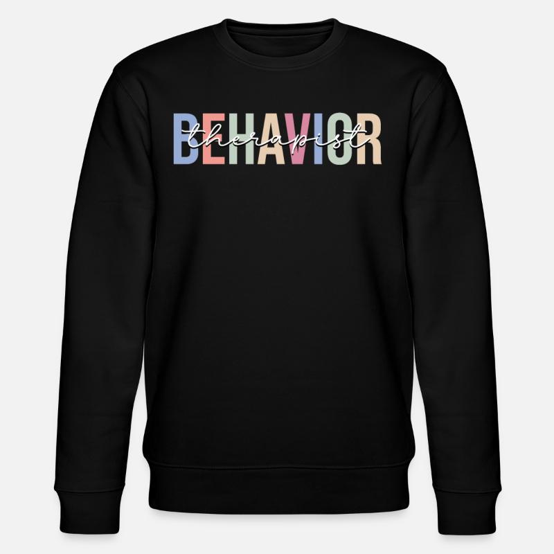 ABA Therapist ABA Therapy - Stanley/Stella CHANGER Unisex Organic Sweatshirt - black