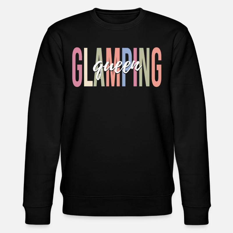 Weiblicher Glamper Camping - Stanley/Stella Unisex Bio-Sweatshirt CHANGER  - Schwarz