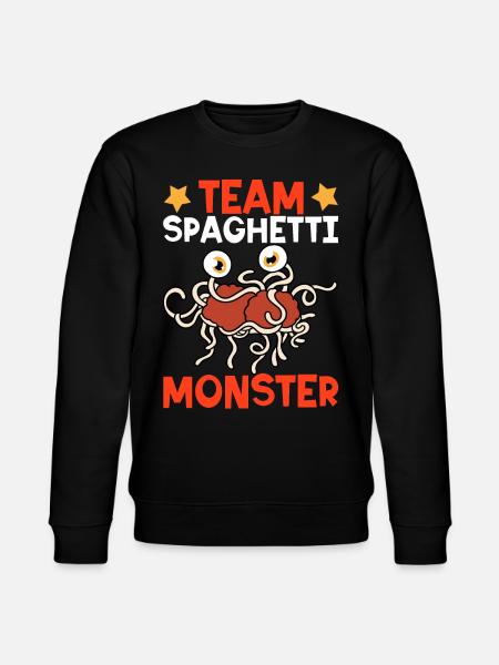 Flying Spaghetti Monster FSM - Stanley/Stella CHANGER Unisex Organic Sweatshirt - black