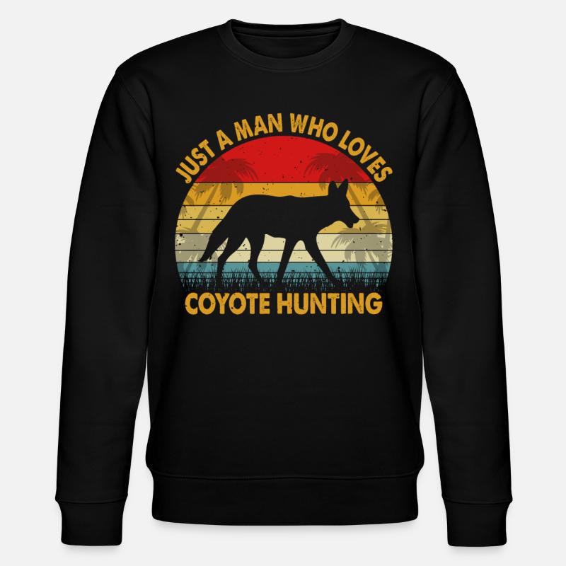 Chasseur de coyotes Yote - Sweat bio CHANGER Stanley/Stella Unisexe - noir