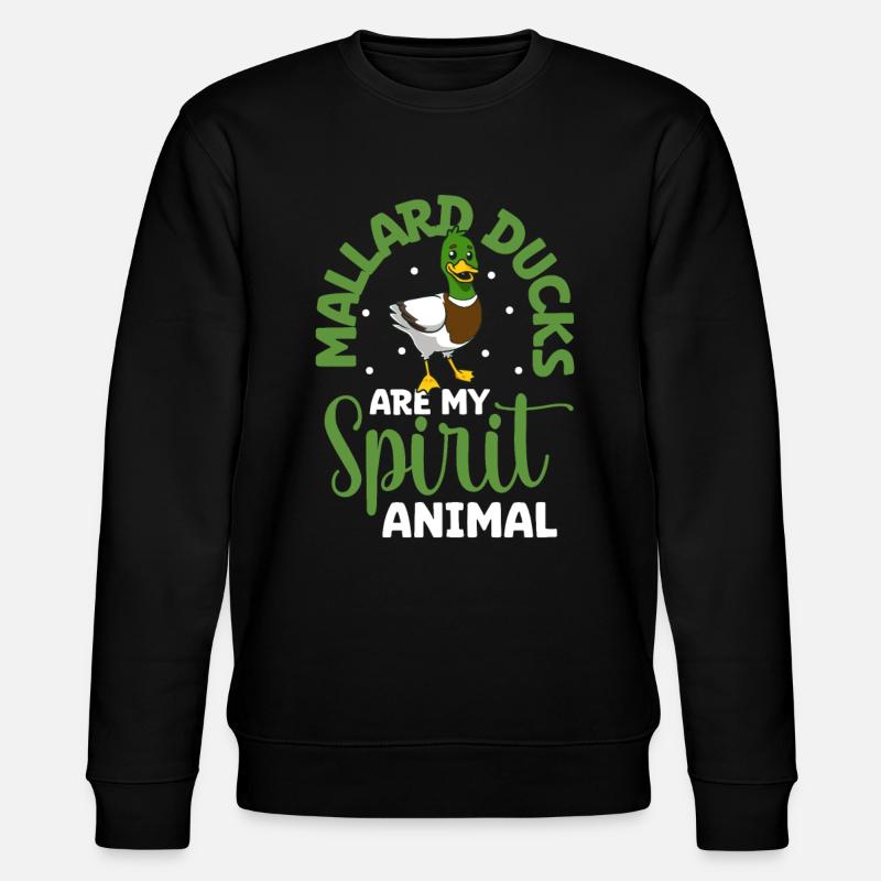 Animal préféré - Canard colvert - Sweat bio CHANGER Stanley/Stella Unisexe - noir