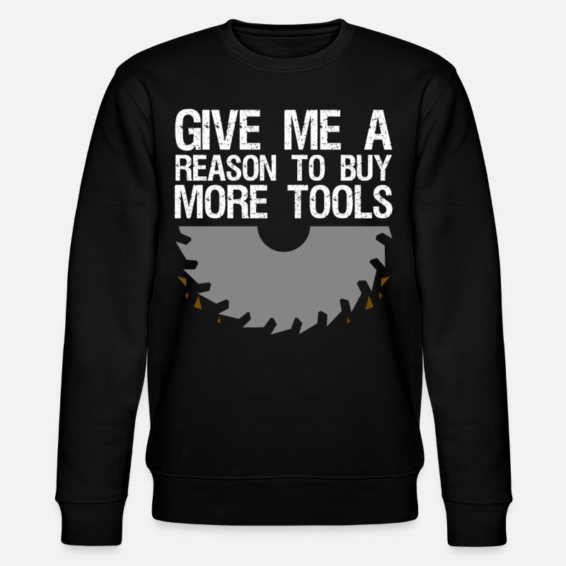 Dad DIY Workshop Craftsman Tools - Stanley/Stella Unisex Bio-Sweatshirt CHANGER  - Schwarz