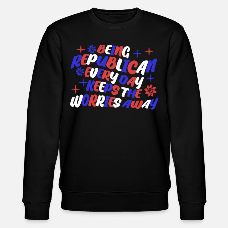 Republicans Republican - Stanley/Stella Unisex Bio-Sweatshirt CHANGER - Schwarz
